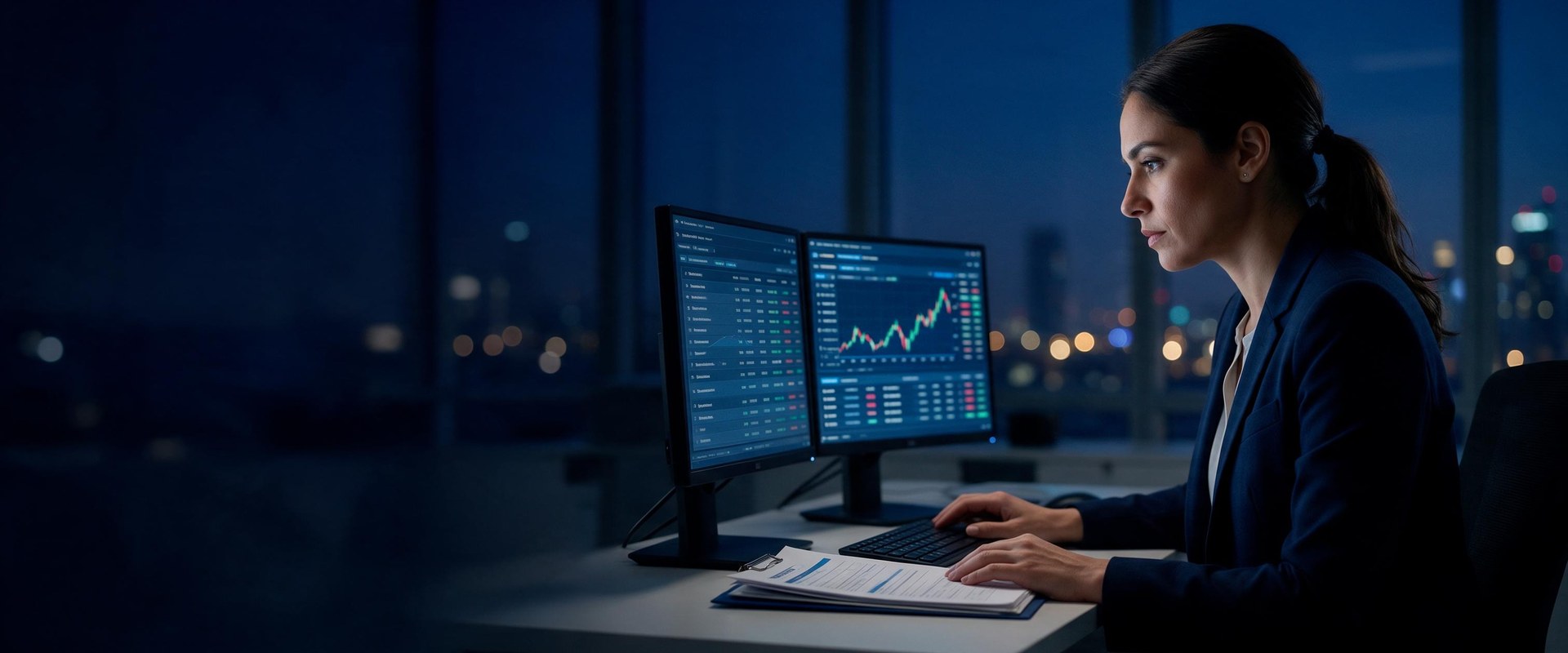 Compliance professional reviewing AML and GoAML documentation